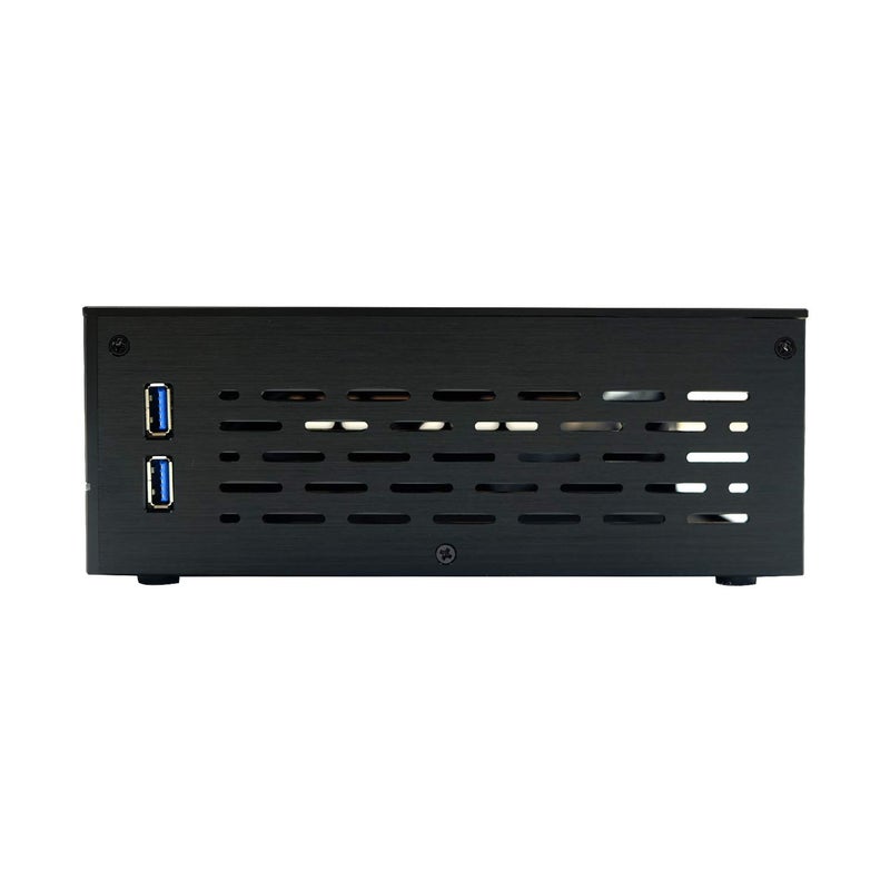 Goodisory A01 Aluminum Mini-ITX HTPC Desktop Computer Chassis (Black Tempered Glass) - Image 4